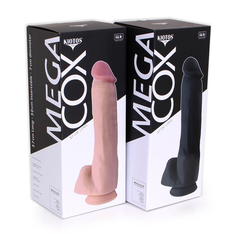 Kiotos Cox - Mega Dildo XXL 37 x 8 cm - Lichte Huidskleur-Laced-up.nl