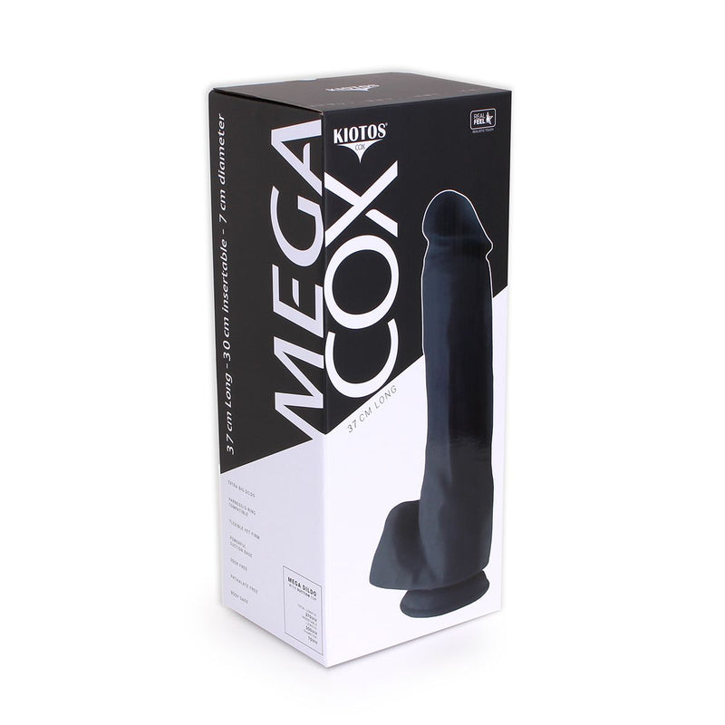 Kiotos Cox - Mega Dildo XXL 37 x 8 cm - Zwart-Laced-up.nl