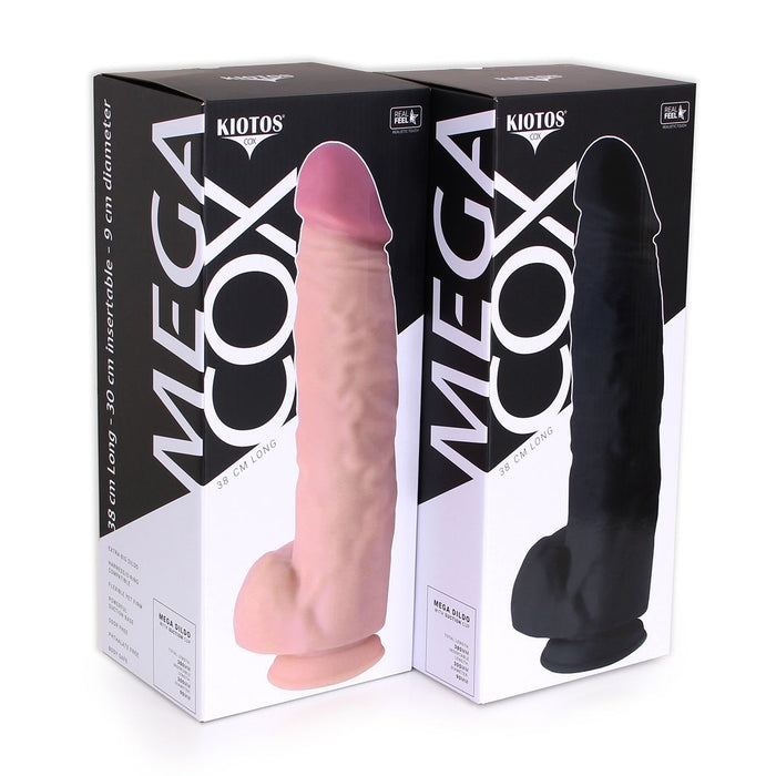 Kiotos Cox - Mega Dildo XXL 38 x 8.5 cm - Zwart-Laced-up.nl