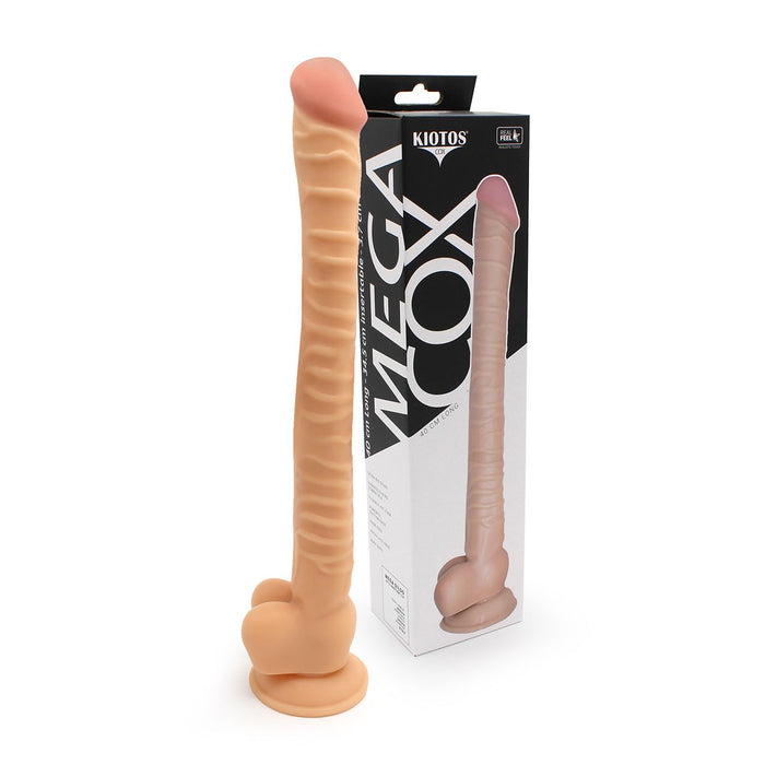 Kiotos Cox - Mega Dildo XXL 40 x 3.7 cm - Lichte Huidskleur-Laced-up.nl