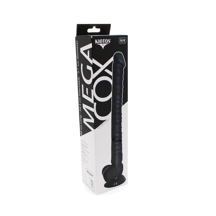Kiotos Cox - Mega Dildo XXL 40 x 3.7 cm - Zwart-Laced-up.nl