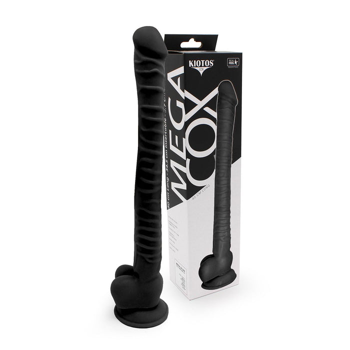 Kiotos Cox - Mega Dildo XXL 40 x 3.7 cm - Zwart-Laced-up.nl