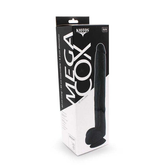 Kiotos Cox - Mega Dildo XXL 43 x 5.5 cm - Zwart-Laced-up.nl