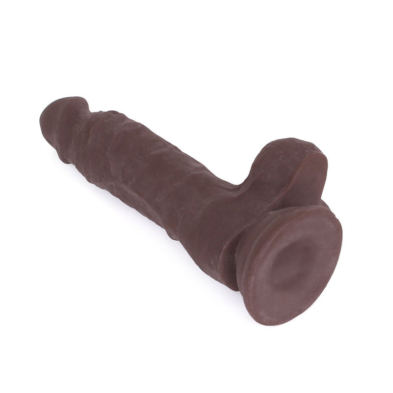 Kiotos Cox - Dildo - 18.5 x 3.8 cm - TPE - Bruin-Laced-up.nl