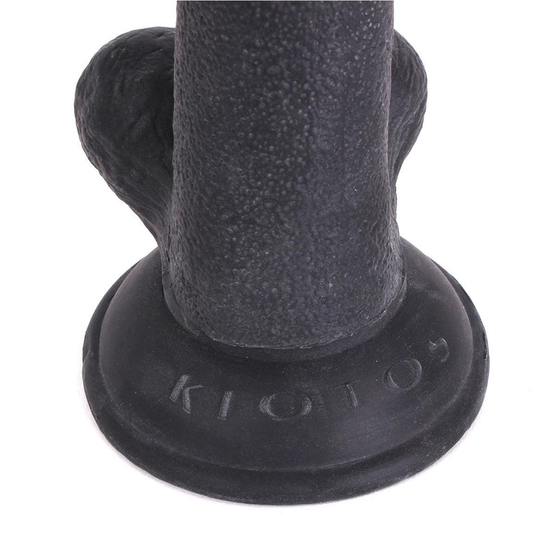 Kiotos Cox - Rechte Dildo Met Balzak 16 x 4 cm - Zwart-Erotiekvoordeel.nl
