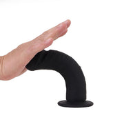 Kiotos Cox - Siliconen Dildo Met Zuignap 21 x 4,5 cm - Zwart-Laced-up.nl