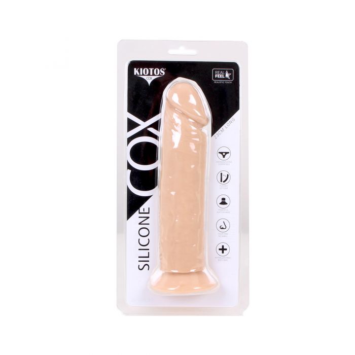 Kiotos Cox - Siliconen Dildo Met Zuignap 23 x 5 cm - Lichte Huidskleur-Laced-up.nl
