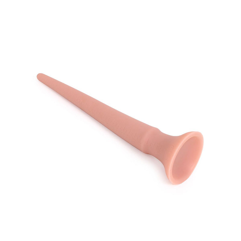 Kiotos Cox - XXL dildo Van 30 cm lang Met Diameter Van 12 mm > 30 mm - Lichte Huidskleur-Laced-up.nl