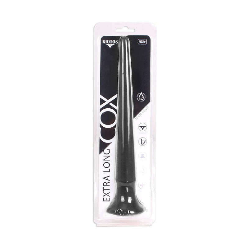 Kiotos Cox - Gode XXL de 30 cm de long avec un diamètre de 12 mm à 30 mm - Noir - Laced-up.nl