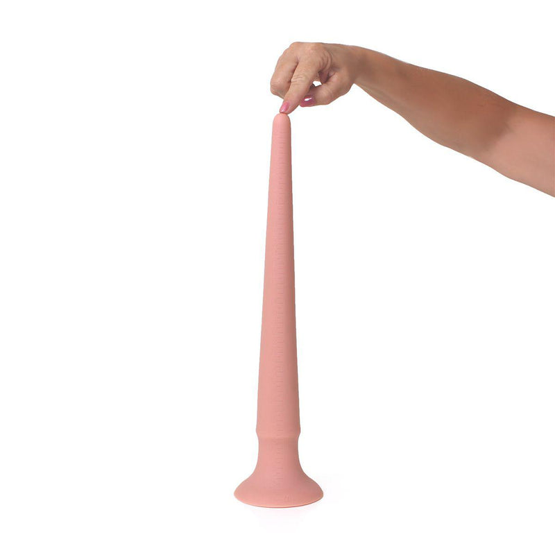Kiotos Cox - XXL dildo Van 40 cm lang Met Diameter Van 18 mm > 45 mm - Lichte Huidskleur-Laced-up.nl