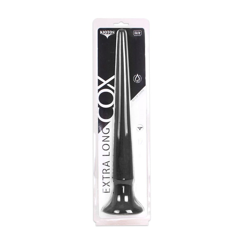 Kiotos Cox - XXL dildo Van 40 cm lang Met Diameter Van 18 mm > 45 mm - Zwart-Laced-up.nl