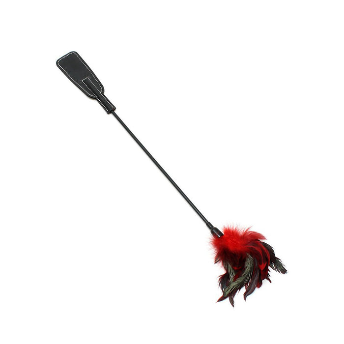 Kiotos - Crop- Paardrijzweepje Met Verenpluim-Laced-up.nl