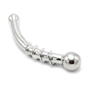 Kiotos - Curve Steel Dildo Twisted - Dildo met Ribbels - RVS-Erotiekvoordeel.nl