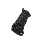 Kiotos - Corde de bondage de luxe noire - Polyester haut de gamme, doux et résistant - Longueur : 10 m - Laced-up.nl