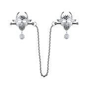 Kiotos - Demonic Mask with Pendant - Nipple Clamps with Chain - Laced-up.nl