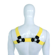Kiotos - Elastisches Brustgeschirr - Harness - Riemen-Body - Gelb - Laced-up.nl