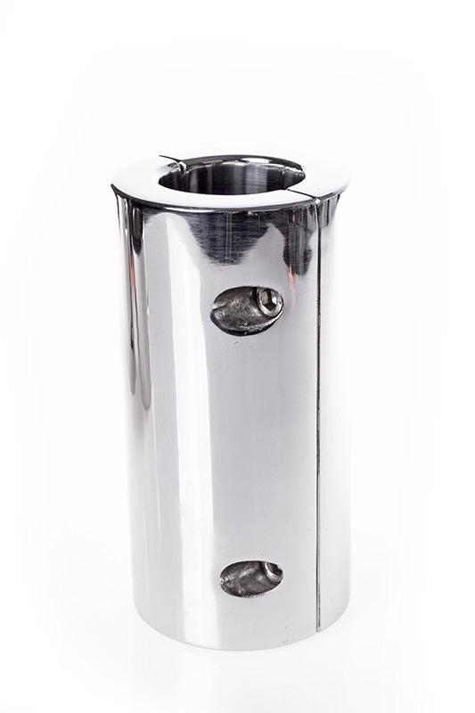 Kiotos - Estirador de testículos extremo de acero inoxidable 12 cm de alto - 60 mm de ancho - diámetro 35 mm - ¡Casi 2 kg!-Erotiekvoordeel.nl