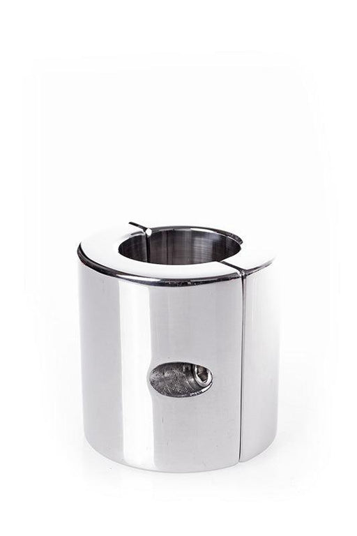 Kiotos - Estirador de testículos extremo de acero inoxidable, 6 cm de alto, Ø 60 mm-Erotiekvoordeel.nl