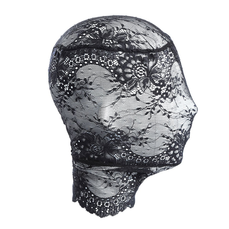Kiotos - Fancy Lace Hood - Transparent Face-Covering Lace Mask - Laced-up.nl