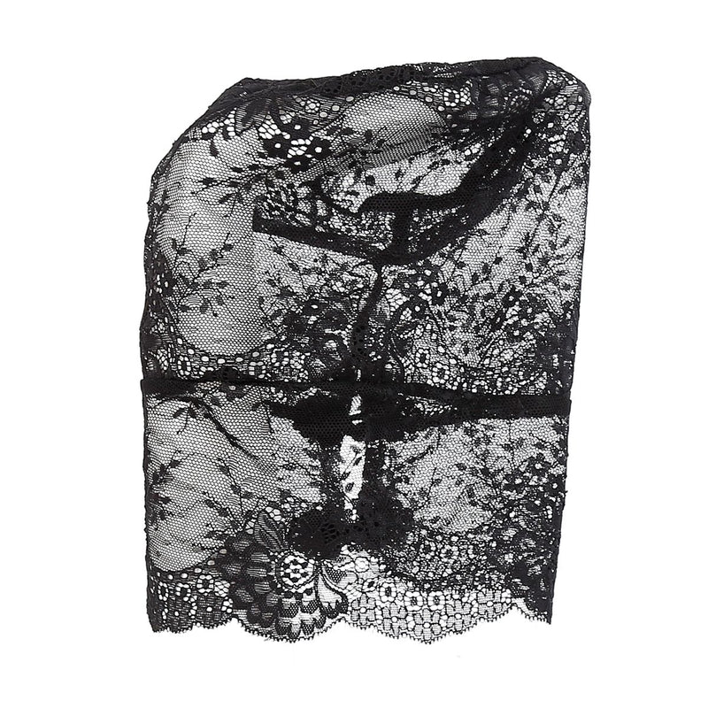 Kiotos - Fancy Lace Hood - Transparent Face-Covering Lace Mask - Laced-up.nl