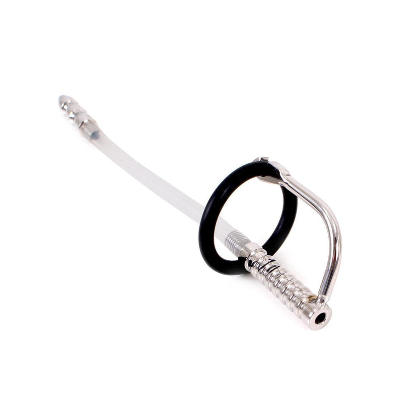 Kiotos - Geribbelde Urethral Catheter Plug - Dilator Met eikelring-Laced-up.nl