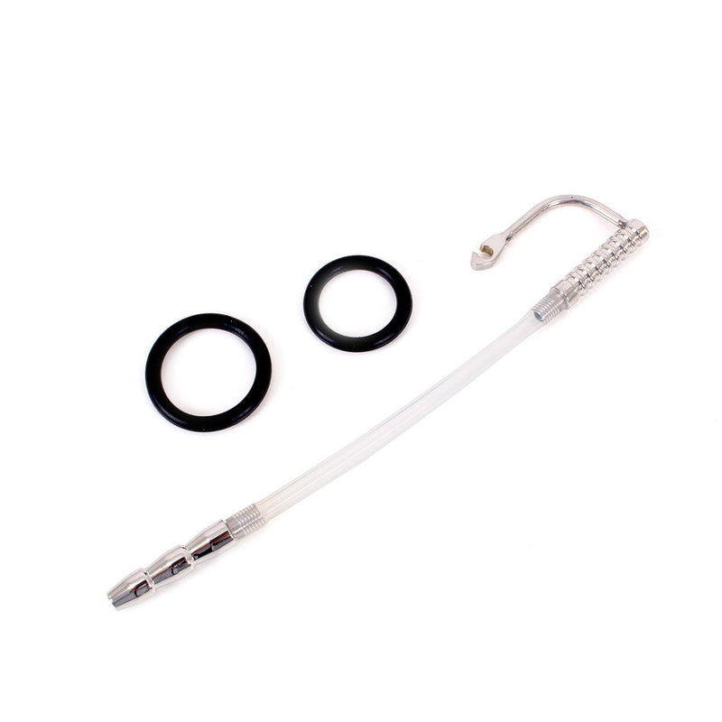 Kiotos - Geribbelde Urethral Catheter Plug - Dilator Met eikelring-Laced-up.nl