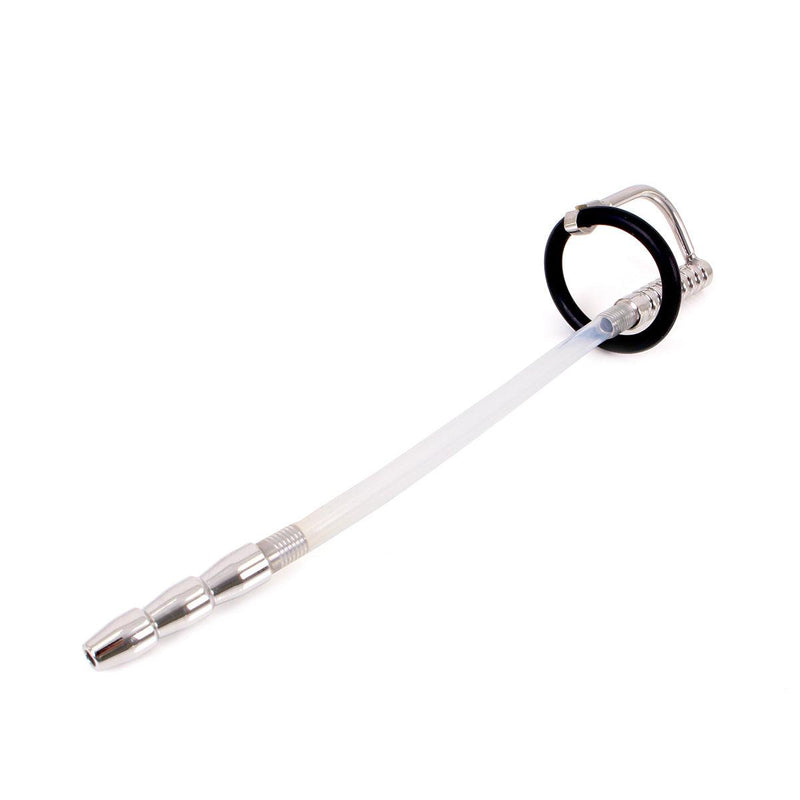 Kiotos - Geribbelde Urethral Catheter Plug - Dilator Met eikelring-Laced-up.nl