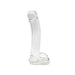Kiotos Gladde Glazen Dildo 17 x 3 cm - Transparant-Erotiekvoordeel.nl