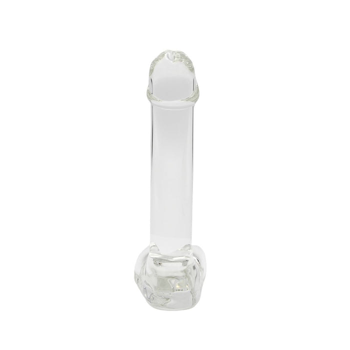 Kiotos Gladde Glazen Dildo 17 x 3 cm - Transparant-Erotiekvoordeel.nl