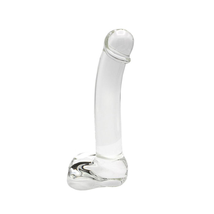 Kiotos Gladde Glazen Dildo 17 x 3 cm - Transparant-Erotiekvoordeel.nl