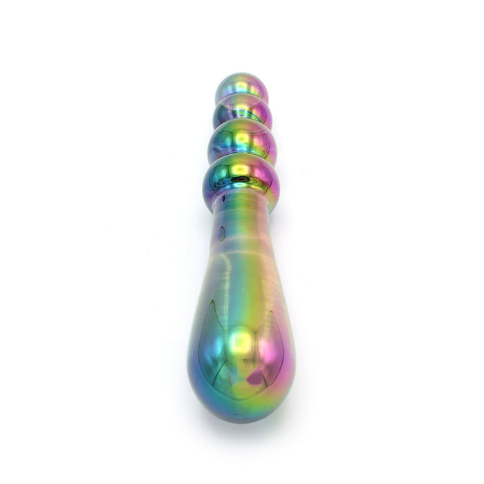 Kiotos Glass - Glazen Dildo Beads - Rainbow-Laced-up.nl