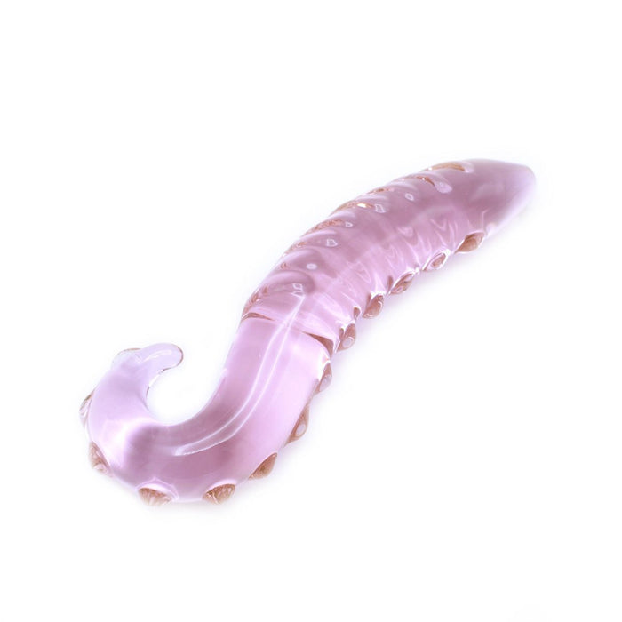 Kiotos Glass - Glazen Dildo/Plug Pink Tentacle - Roze-Laced-up.nl