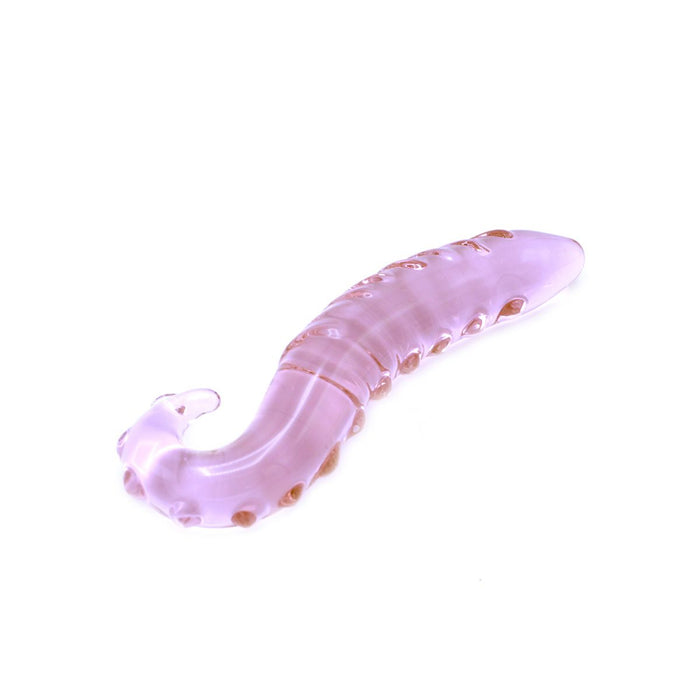 Kiotos Glass - Glazen Dildo/Plug Pink Tentacle - Roze-Laced-up.nl
