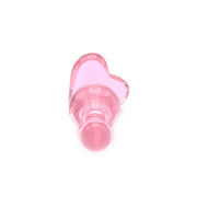 Kiotos Glass - Roze Buttplug Van Glas Met Hartje-Laced-up.nl