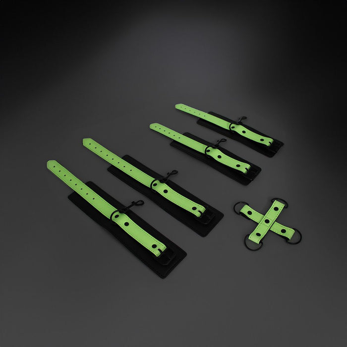 Kiotos - Glow in the Dark - Boeienset - Polsboeien Handboeien en Hogtie Set-Laced-up.nl