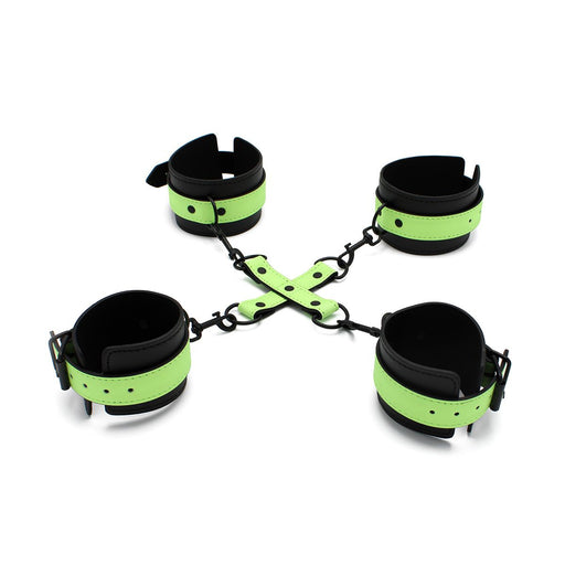 Kiotos - Glow in the Dark - Boeienset - Polsboeien Handboeien en Hogtie Set-Laced-up.nl