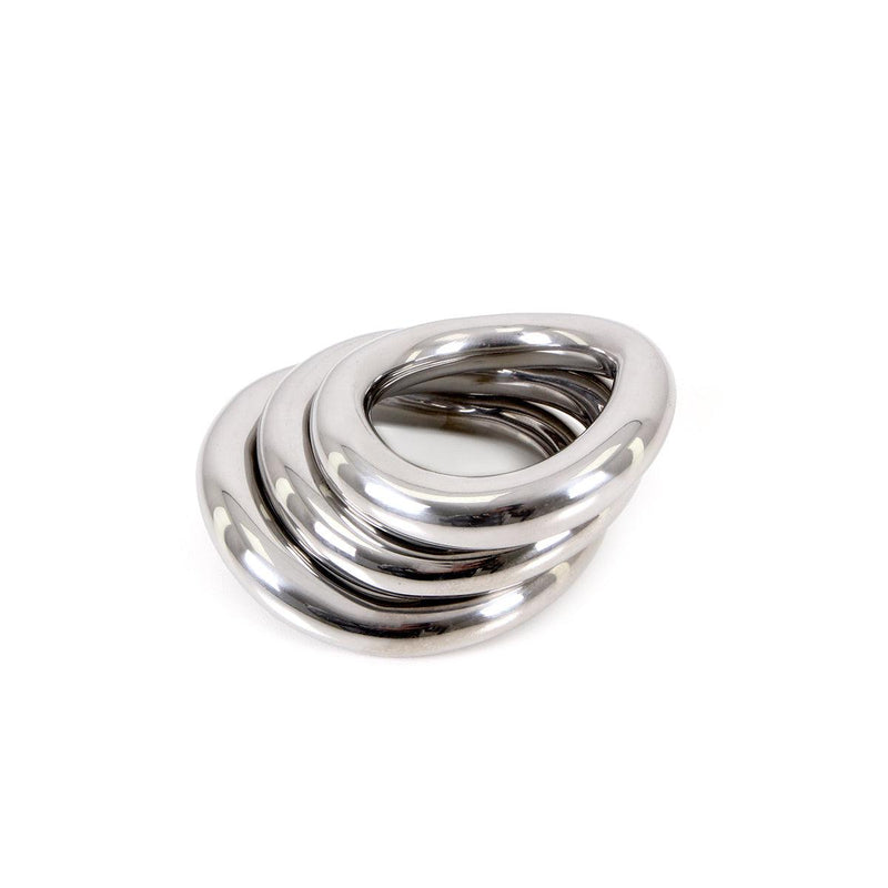Kiotos - Golvende RVS Cockring Voor perfecte fit-Erotiekvoordeel.nl