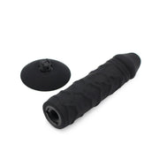 Kiotos - Grote Siliconen Dildo 18 x 4.5 cm Met Zuignap & geschikt Voor strap-ons - Zwart-Laced-up.nl