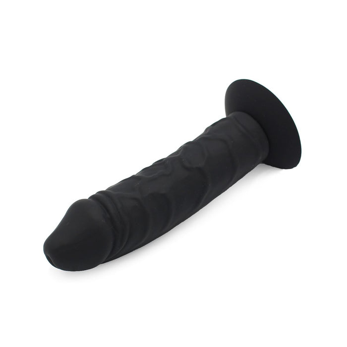 Kiotos - Grote Siliconen Dildo 18 x 4.5 cm Met Zuignap & geschikt Voor strap-ons - Zwart-Laced-up.nl