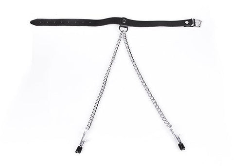 Kiotos - Halsband Met Tepelklemmen - Zwart-Laced-up.nl