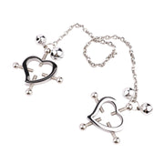 Kiotos - Pinces à seins en forme de cœur avec clochettes tintantes - Laced-up.nl
