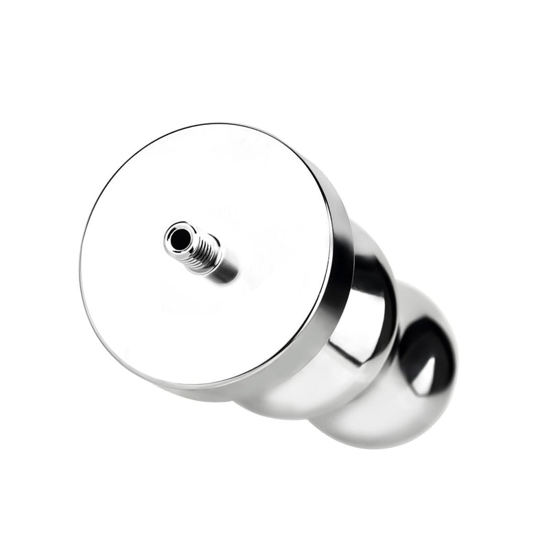 Kiotos - Holle Penisplug - Holle Dilator - Met Holle Geribbelde Buttplug - Ass Lock - RVS-Erotiekvoordeel.nl