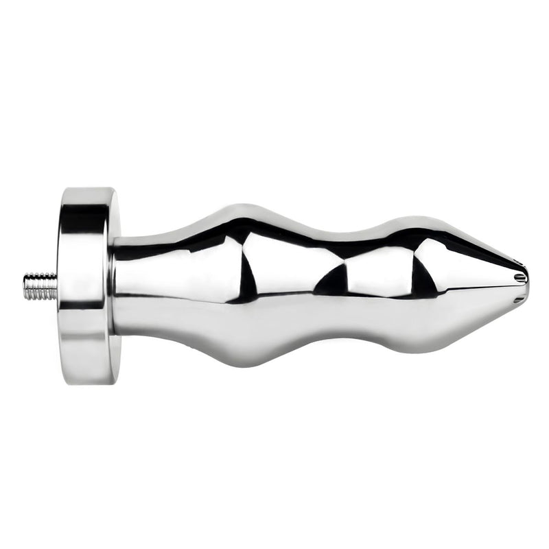 Kiotos - Holle Penisplug - Holle Dilator - Met Holle Geribbelde Buttplug - Ass Lock - RVS-Erotiekvoordeel.nl