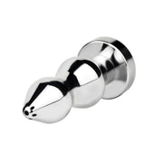 Kiotos - Holle Penisplug - Holle Dilator - Met Holle Geribbelde Buttplug - Ass Lock - RVS-Erotiekvoordeel.nl