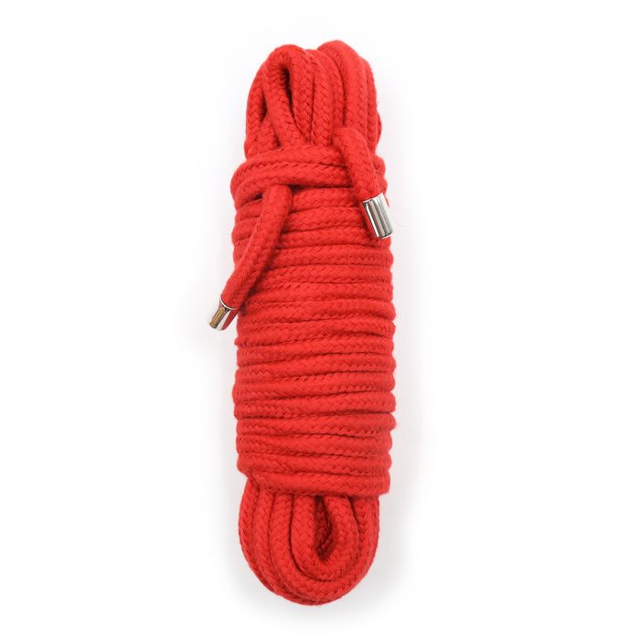 Kiotos - Corde de bondage BDSM en coton 20 mètres - Rouge - Laced-up.nl