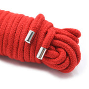 Kiotos - Corde de bondage BDSM en coton 20 mètres - Rouge - Laced-up.nl