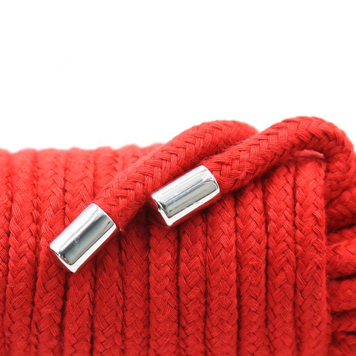 Kiotos - Corde de bondage BDSM en coton, 20 mètres - Rouge - Laced-up.nl