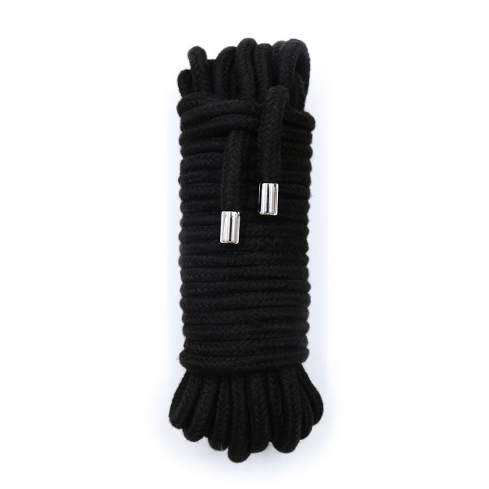 Kiotos - Cotton BDSM Bondage Rope 20 Meters - Black - Laced-up.nl