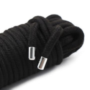 Kiotos - Cotton BDSM Bondage Rope 20 Meters - Black-Laced-up.nl