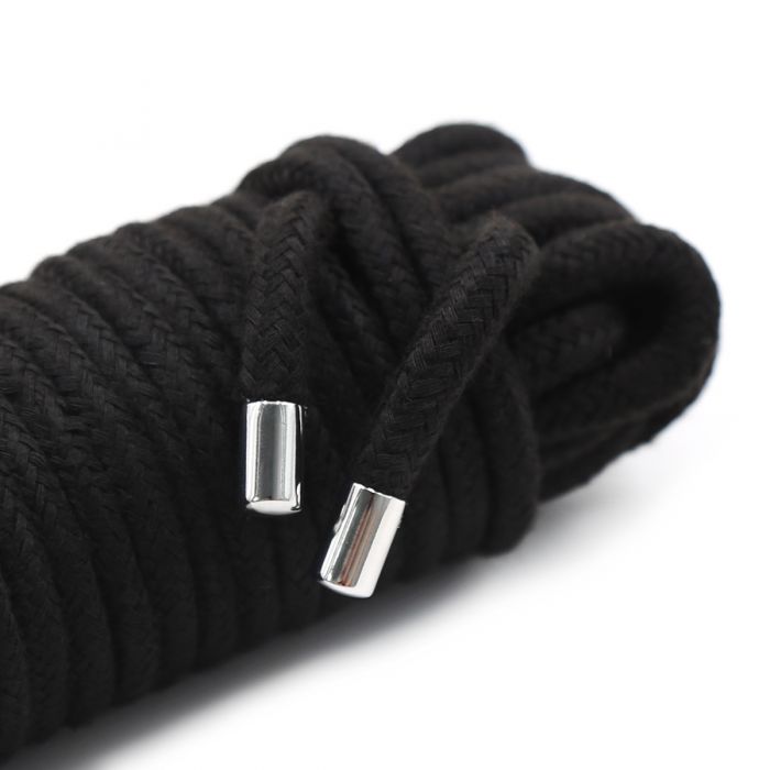 Kiotos - Cotton BDSM Bondage Rope 20 Meters - Black-Laced-up.nl